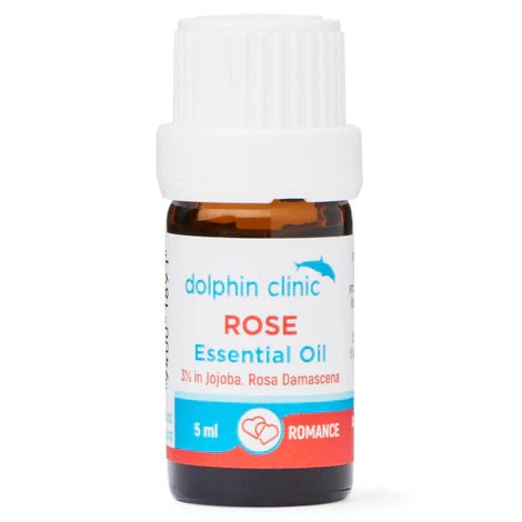 Dolphin Clinic Rose (3% in Jojoba) Blend Essential Oil 5ml - 1st Stop Marshall's Health Shop, Gift Shop! - Heath and Natural Therapy New Brighton Christchurch - Naturopath