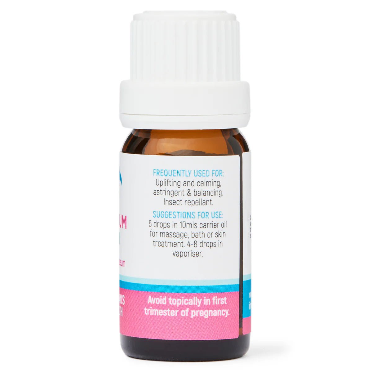 Dolphin Clinic Rose Geranium Pure Essential Oil 10ml - 1st Stop Marshall's Health Shop, Gift Shop! - Heath and Natural Therapy New Brighton Christchurch - Naturopath
