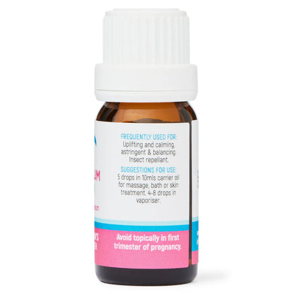 Dolphin Clinic Rose Geranium Pure Essential Oil 10ml - 1st Stop Marshall's Health Shop, Gift Shop! - Heath and Natural Therapy New Brighton Christchurch - Naturopath