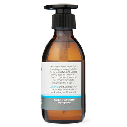 Dolphin Clinic Rose Massage Oil 200ml - 1st Stop Marshall's Health Shop, Gift Shop! - Heath and Natural Therapy New Brighton Christchurch - Naturopath