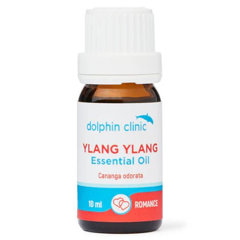 Dolphin Clinic Ylang Ylang Pure Essential Oil 10ml - 1st Stop Marshall's Health Shop, Gift Shop! - Heath and Natural Therapy New Brighton Christchurch - Naturopath