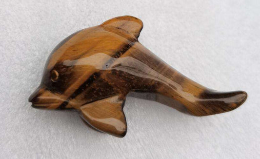Dolphin Gemstone Tiger Eye - MarshallsHealthShop