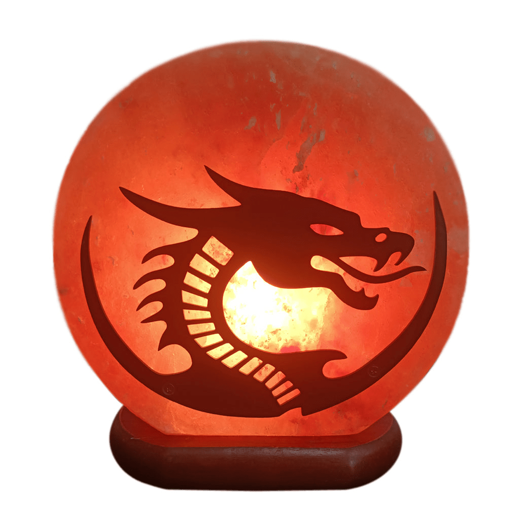Dragon Salt Lamp - with 12V Cable and Bulb - MarshallsHealthShop