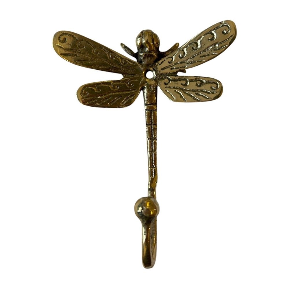 Dragonfly Hook Brass - 1st Stop Marshall's Health Shop, Gift Shop! - Heath and Natural Therapy New Brighton Christchurch - Naturopath