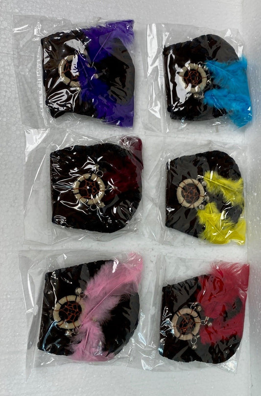 Dream Catcher Bag/Feathers (Assorted Colours) - 1st Stop Marshall's Health Shop, Gift Shop! - Heath and Natural Therapy New Brighton Christchurch - Naturopath