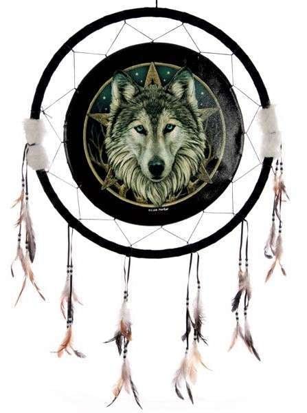Dream Catcher Print 4Q Wolf Head 60cm - MarshallsHealthShop