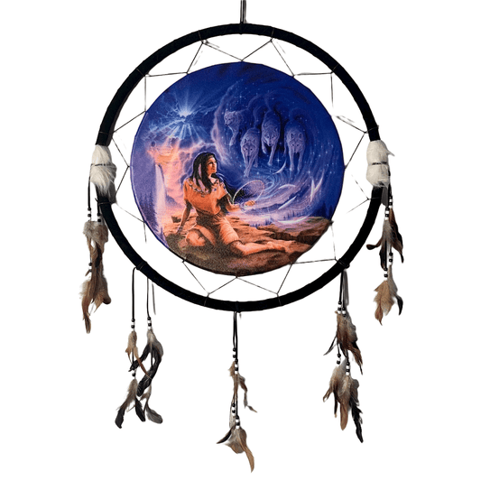 Dreamcatcher Indian/Wolves - MarshallsHealthShop
