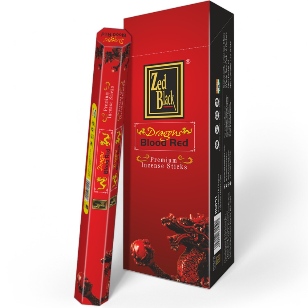 Zed Black Dragons Blood Red 20gm
Zed Black 20 gram Incense sticks are one of the most popular incense sticks, these are rolled and dipped into natural oils for a calming incense fragrance. You will enjoy these incense sticks as you would experience these fragrances from nature itself. Experience an absolutely soothing and positive aroma at your place by using these premium quality incense sticks.

1st Stop, Marshall's Health Shop, Gift Shop!

SKU: ZBDB20