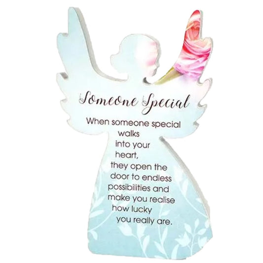 Angel Plaque Someone Special Heavenly Rose