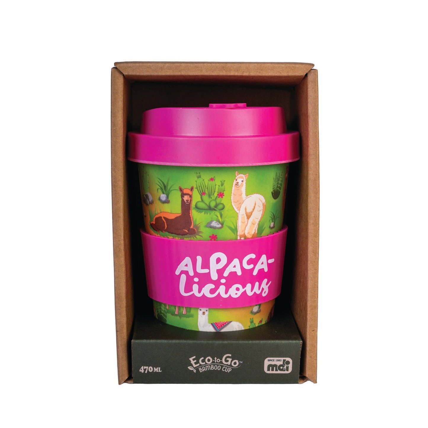 Eco - to - Go Bamboo Cup - Alpaca - MarshallsHealthShop