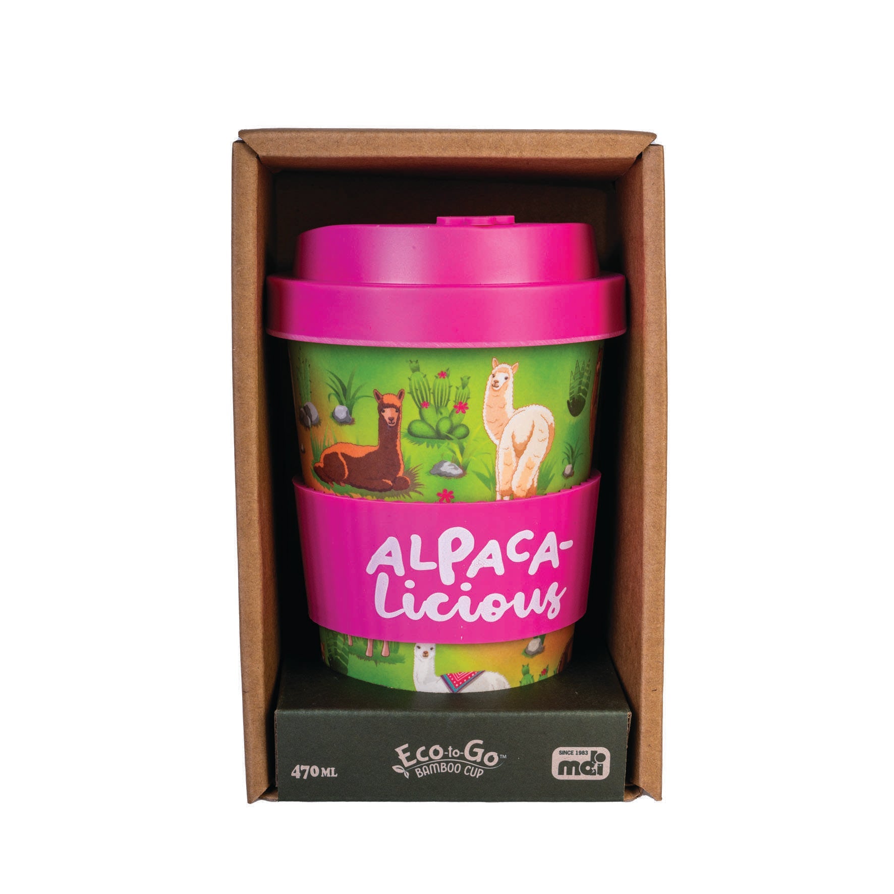 Eco - to - Go Bamboo Cup - Alpaca - MarshallsHealthShop