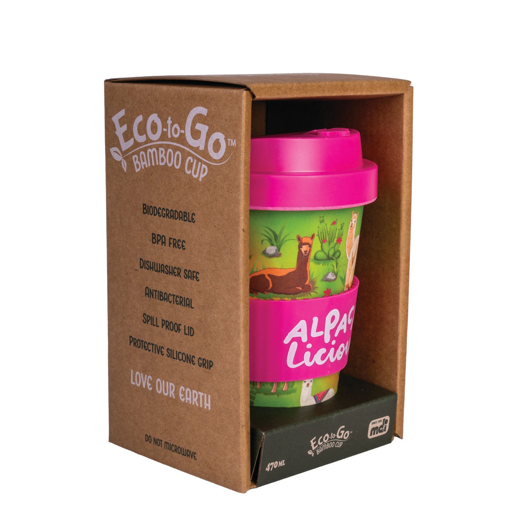Eco - to - Go Bamboo Cup - Alpaca - MarshallsHealthShop