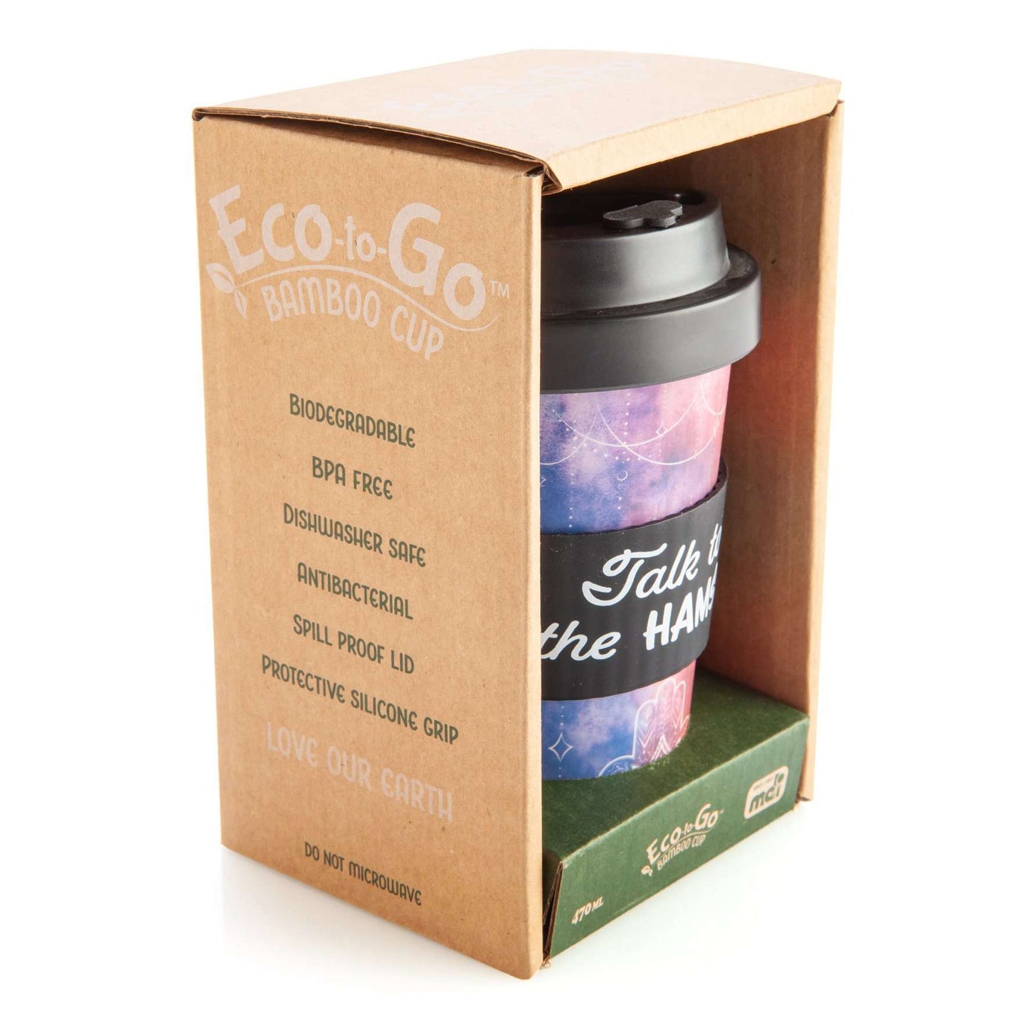 Eco - to - Go Bamboo Cup - Hamsa - MarshallsHealthShop