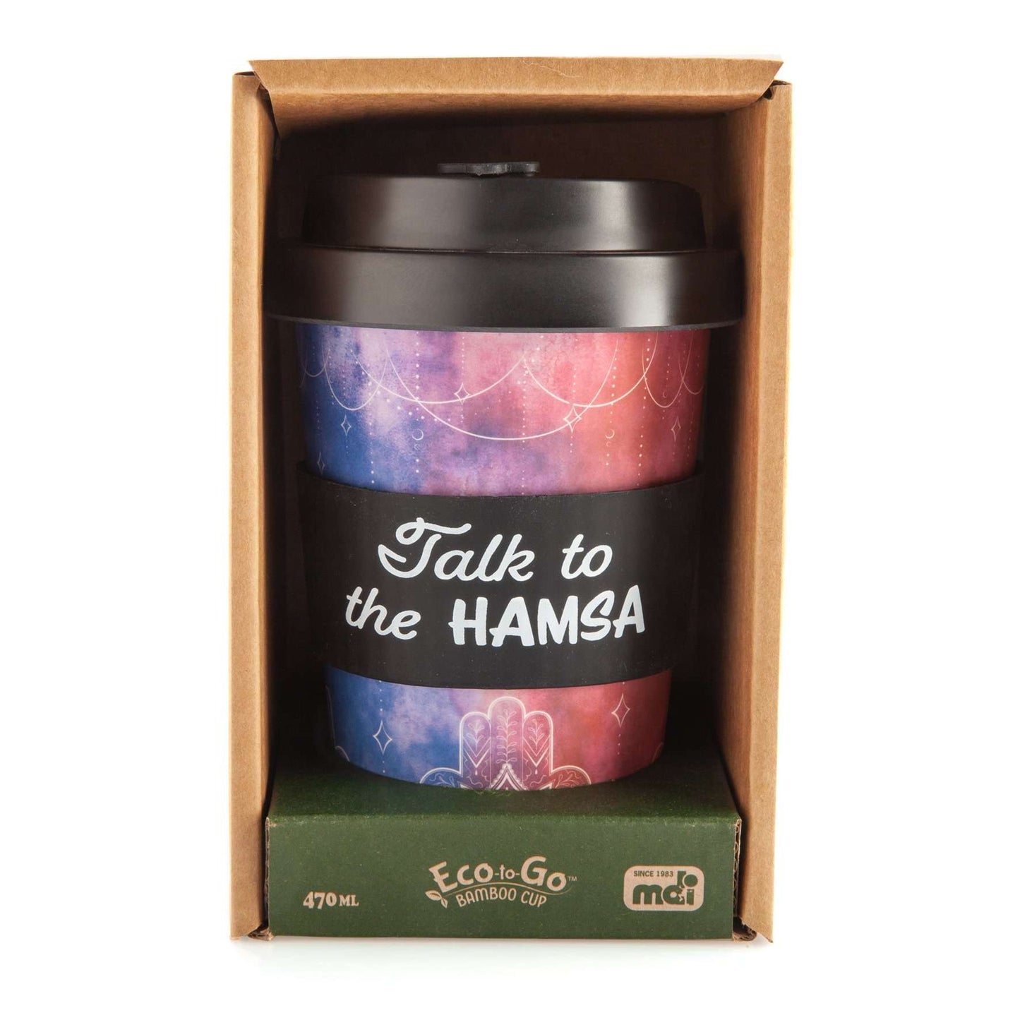 Eco - to - Go Bamboo Cup - Hamsa - MarshallsHealthShop