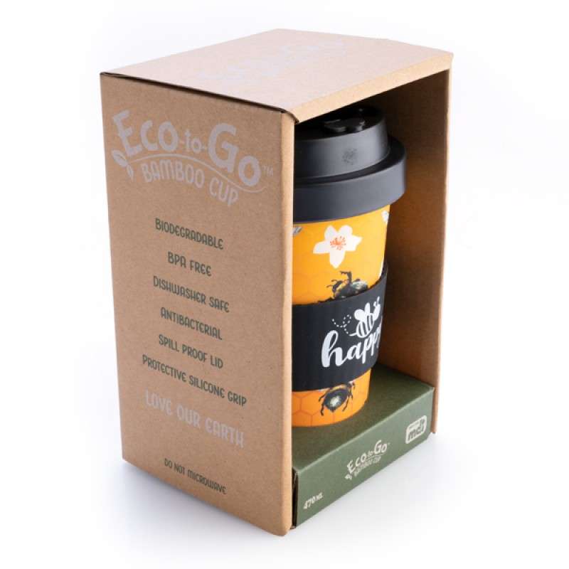 Eco - To - Go Bamboo Cup JoyBee - 1st Stop Marshall's Health Shop, Gift Shop! - Heath and Natural Therapy New Brighton Christchurch - Naturopath