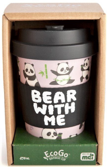 Eco - to - Go Bamboo Cup - Panda - MarshallsHealthShop