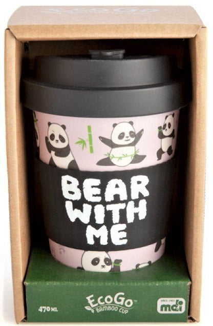 Eco - to - Go Bamboo Cup - Panda - MarshallsHealthShop