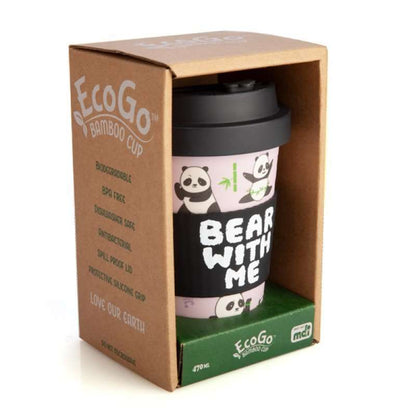 Eco - to - Go Bamboo Cup - Panda - MarshallsHealthShop