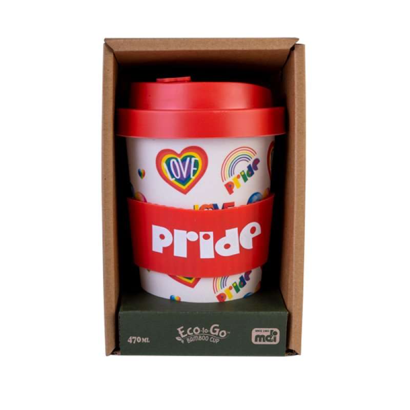 Eco - to - Go Bamboo Cup - Rainbow Pride - MarshallsHealthShop