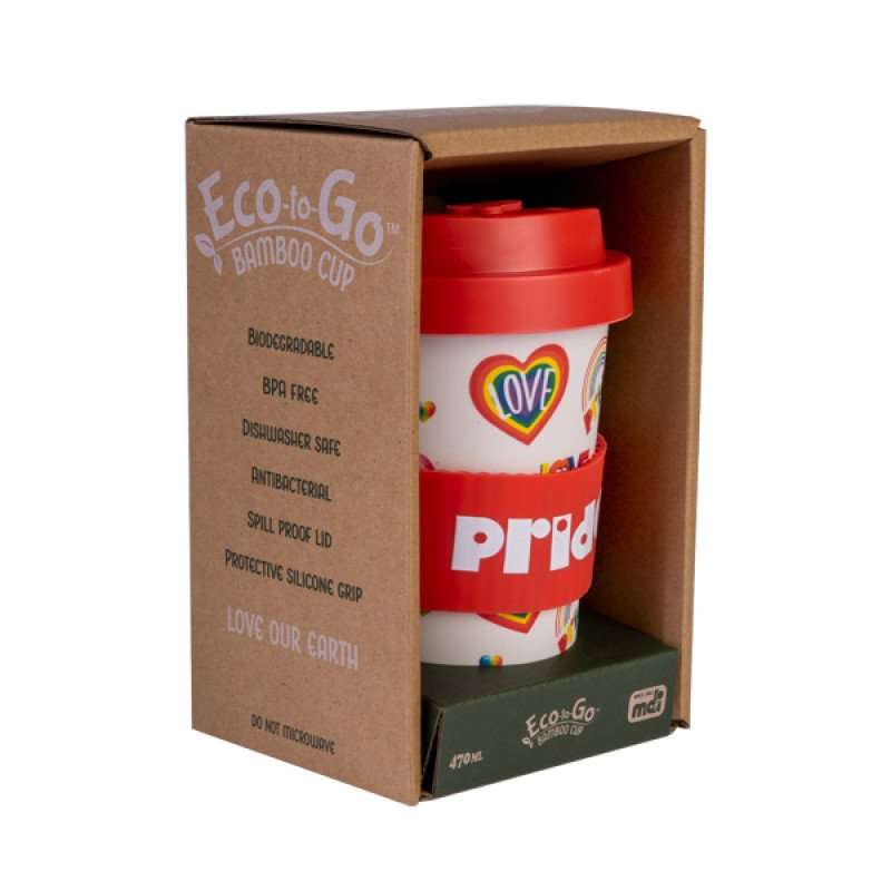 Eco - to - Go Bamboo Cup - Rainbow Pride - MarshallsHealthShop