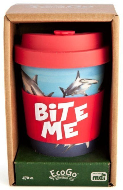 Eco - to - Go Bamboo Cup - Shark - MarshallsHealthShop