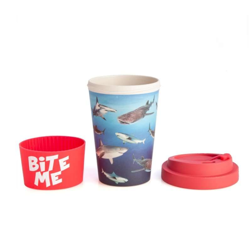Eco - to - Go Bamboo Cup - Shark - MarshallsHealthShop