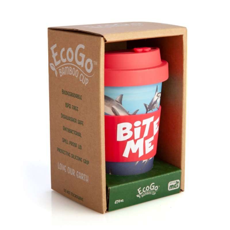 Eco - to - Go Bamboo Cup - Shark - MarshallsHealthShop