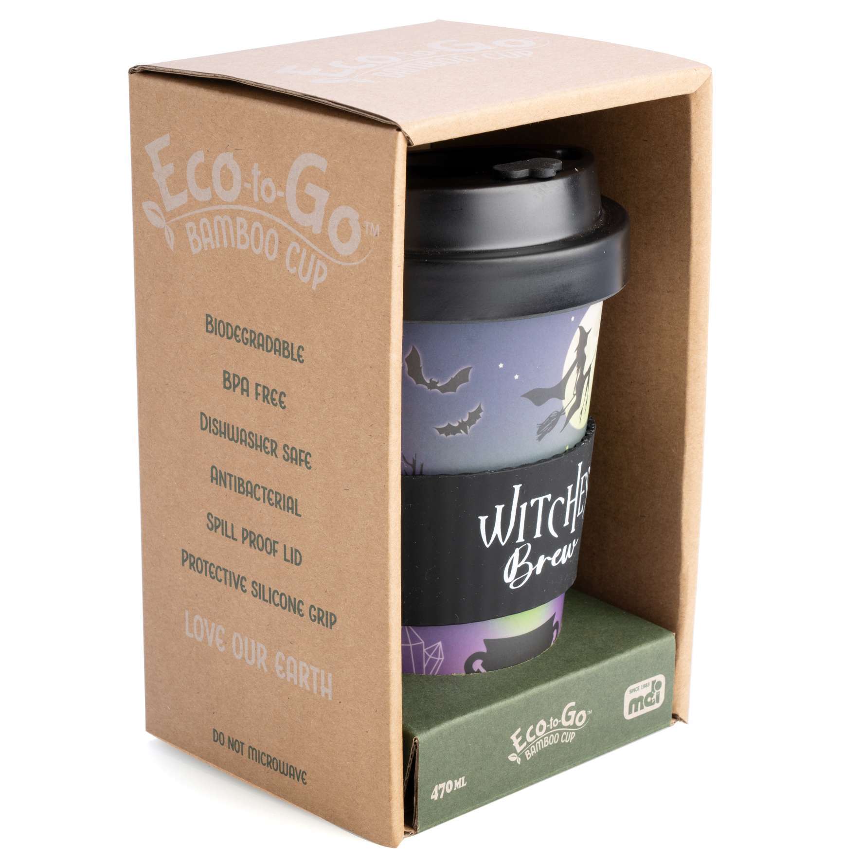 Eco - to - Go Bamboo Cup - Witches' Brew - 1st Stop Marshall's Health Shop, Gift Shop! - Heath and Natural Therapy New Brighton Christchurch - Naturopath