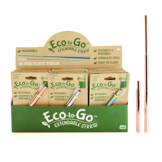 Eco - to - Go Steel Extendable Straw - MarshallsHealthShop