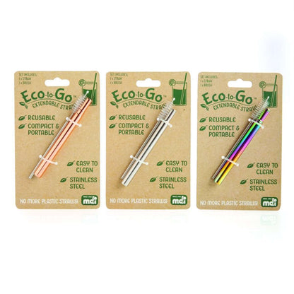 Eco - to - Go Steel Extendable Straw - MarshallsHealthShop