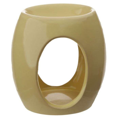 Eden Abstract Ceramic Oil Burner with Oval Cut - out - MarshallsHealthShop