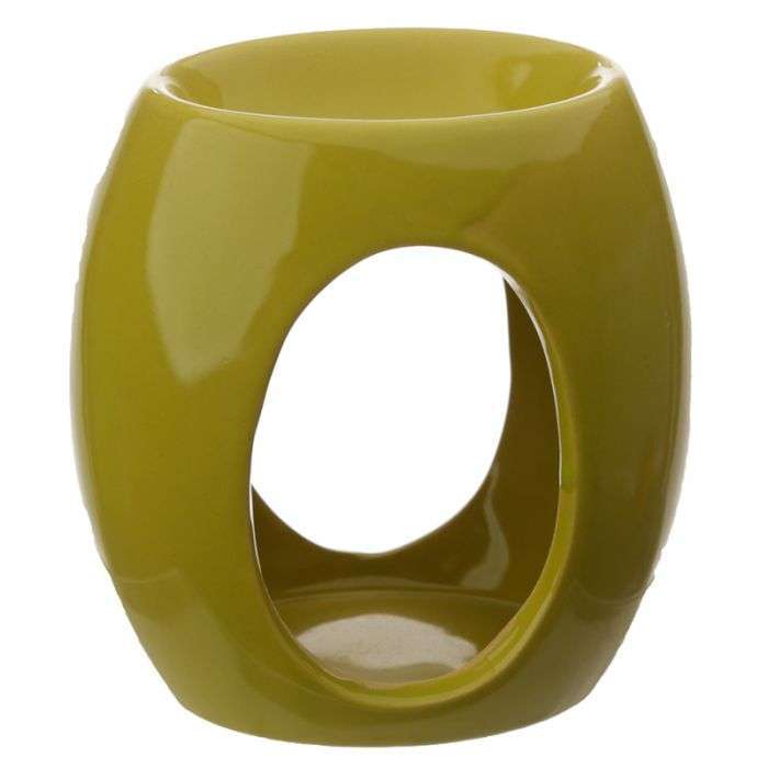 Eden Abstract Ceramic Oil Burner with Oval Cut - out - MarshallsHealthShop