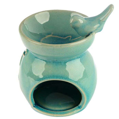 Eden Bird Bath Bird Ceramic Oil Burner - MarshallsHealthShop