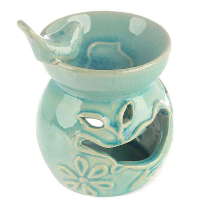 Eden Bird Bath Bird Ceramic Oil Burner - MarshallsHealthShop