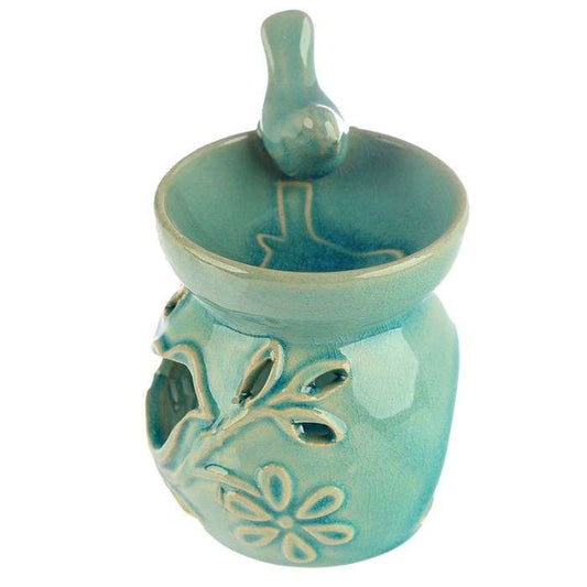 Eden Bird Bath Bird Ceramic Oil Burner - MarshallsHealthShop