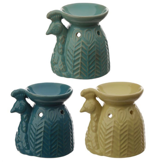 Eden Ceramic Peacock Oil Burner - MarshallsHealthShop