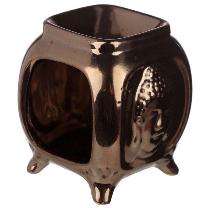 Eden Embossed Buddha Ceramic Oil Burner - MarshallsHealthShop