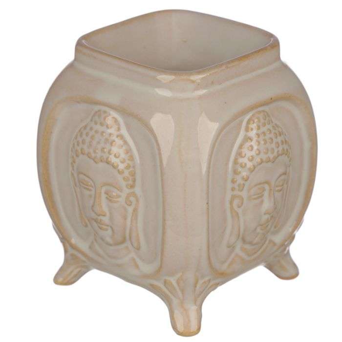 Eden Embossed Buddha Ceramic Oil Burner - MarshallsHealthShop