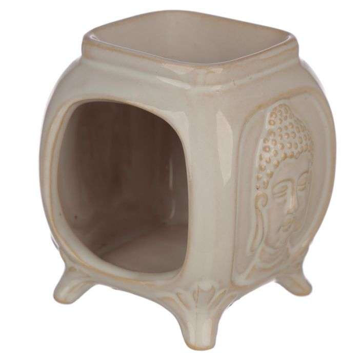 Eden Embossed Buddha Ceramic Oil Burner - MarshallsHealthShop