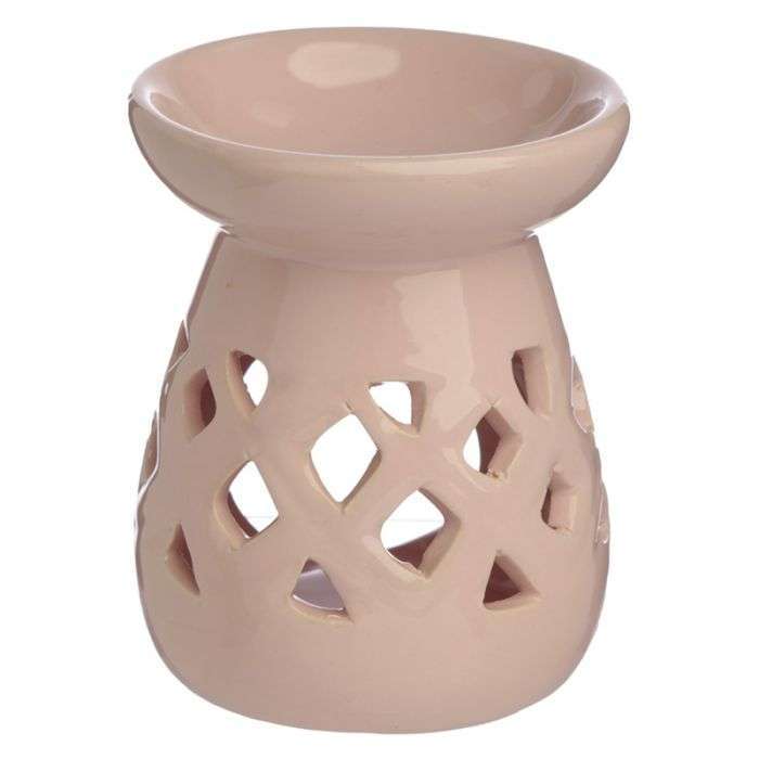 Eden Pastels Cut Out Lattice Ceramic Oil and Wax Burner - MarshallsHealthShop