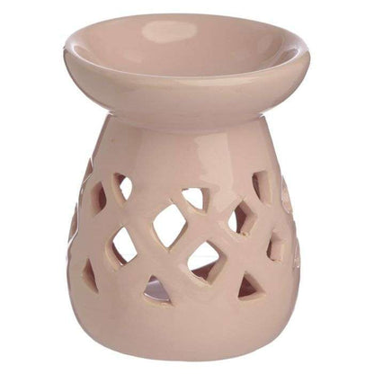 Eden Pastels Cut Out Lattice Ceramic Oil and Wax Burner - MarshallsHealthShop