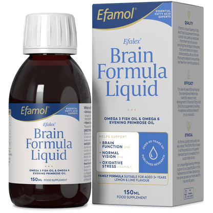 Efamol Brain Formula 150ml Liquid - 1st Stop Marshall's Health Shop, Gift Shop! - Heath and Natural Therapy New Brighton Christchurch - Naturopath