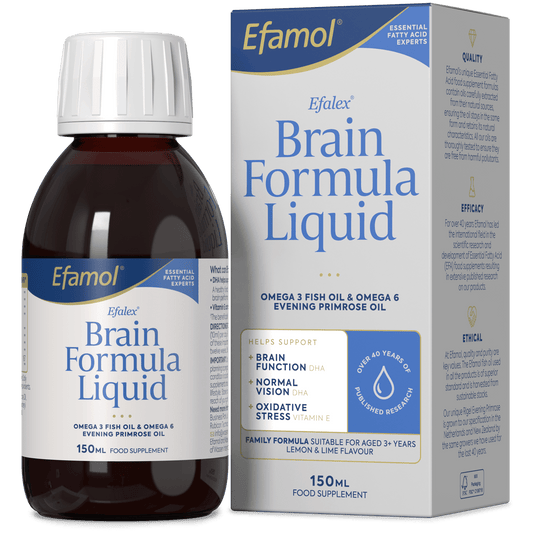 Efamol Brain Formula 150ml Liquid - 1st Stop Marshall's Health Shop, Gift Shop! - Heath and Natural Therapy New Brighton Christchurch - Naturopath