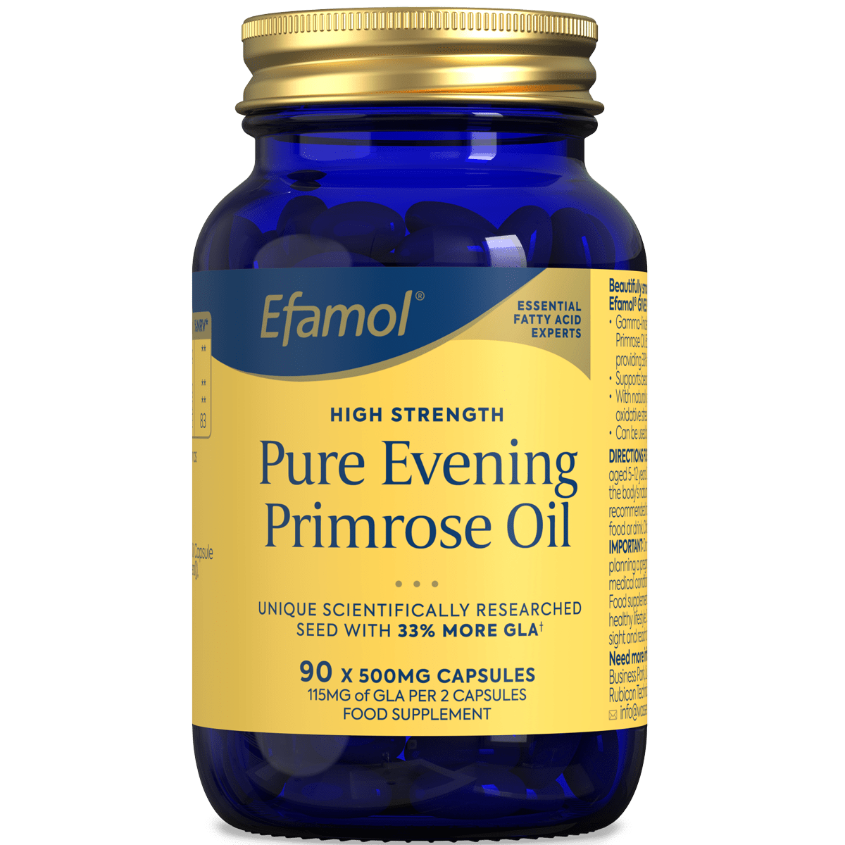 Efamol Evening Primrose Oil 500mg 90 Capsules - 1st Stop Marshall's Health Shop, Gift Shop! - Heath and Natural Therapy New Brighton Christchurch - Naturopath
