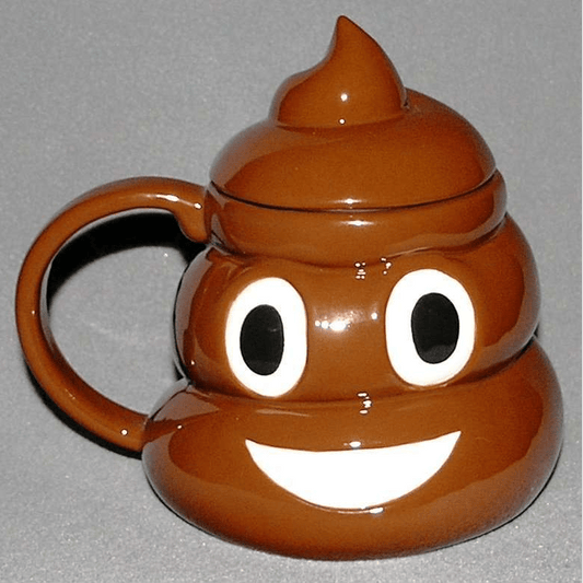 Emoji Mug Poop# - 1st Stop Marshall's Health Shop, Gift Shop! - Heath and Natural Therapy New Brighton Christchurch - Naturopath#