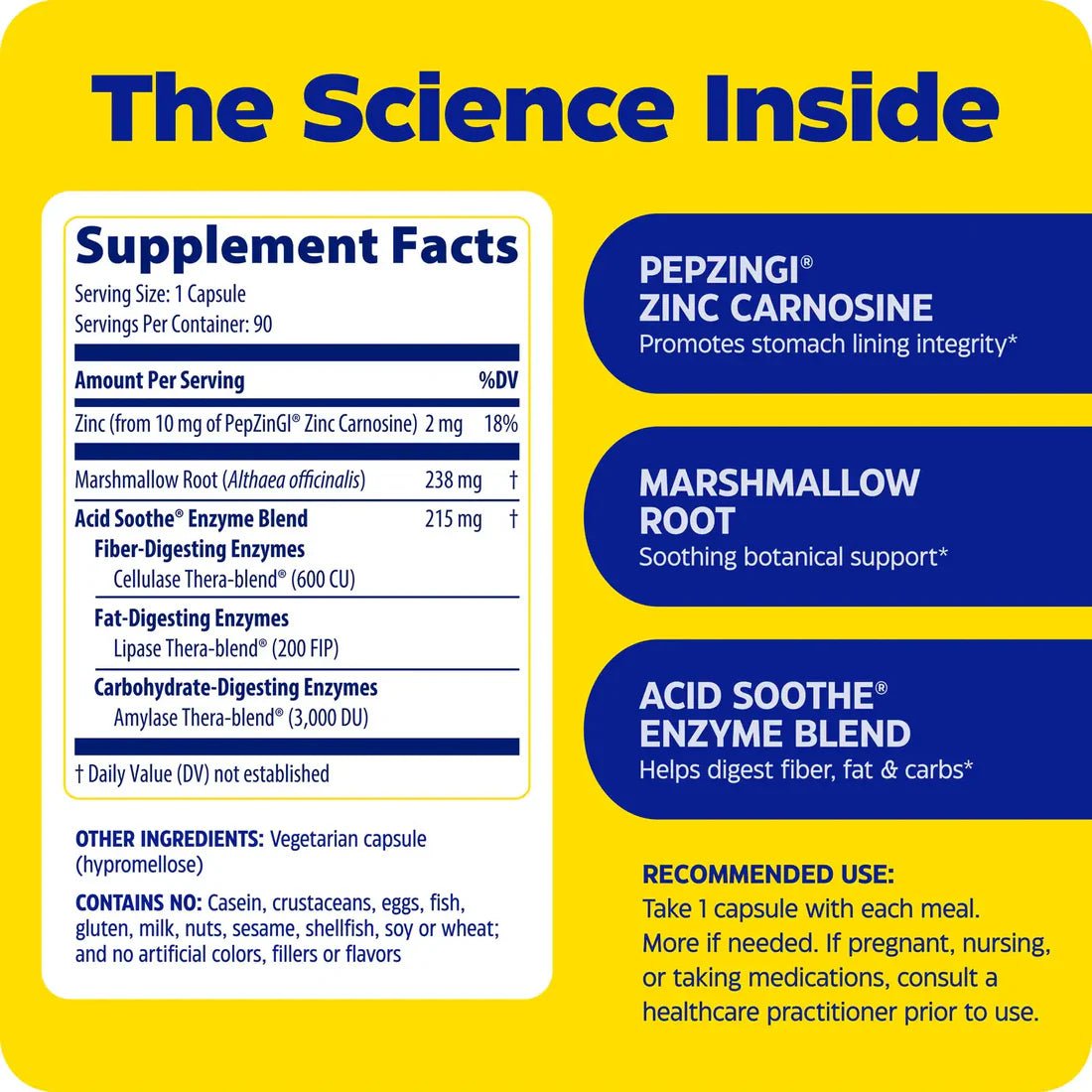 ENZYMEDICA Acid Soothe 30 Capsules - MarshallsHealthShop