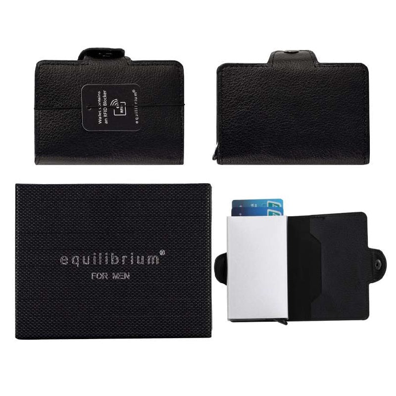 Equilibrium Black Credit Card Holder - MarshallsHealthShop