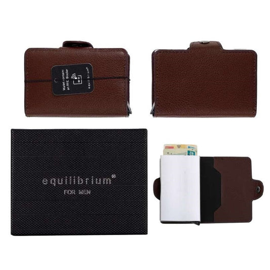 Equilibrium Brown Credit Card Holder - MarshallsHealthShop