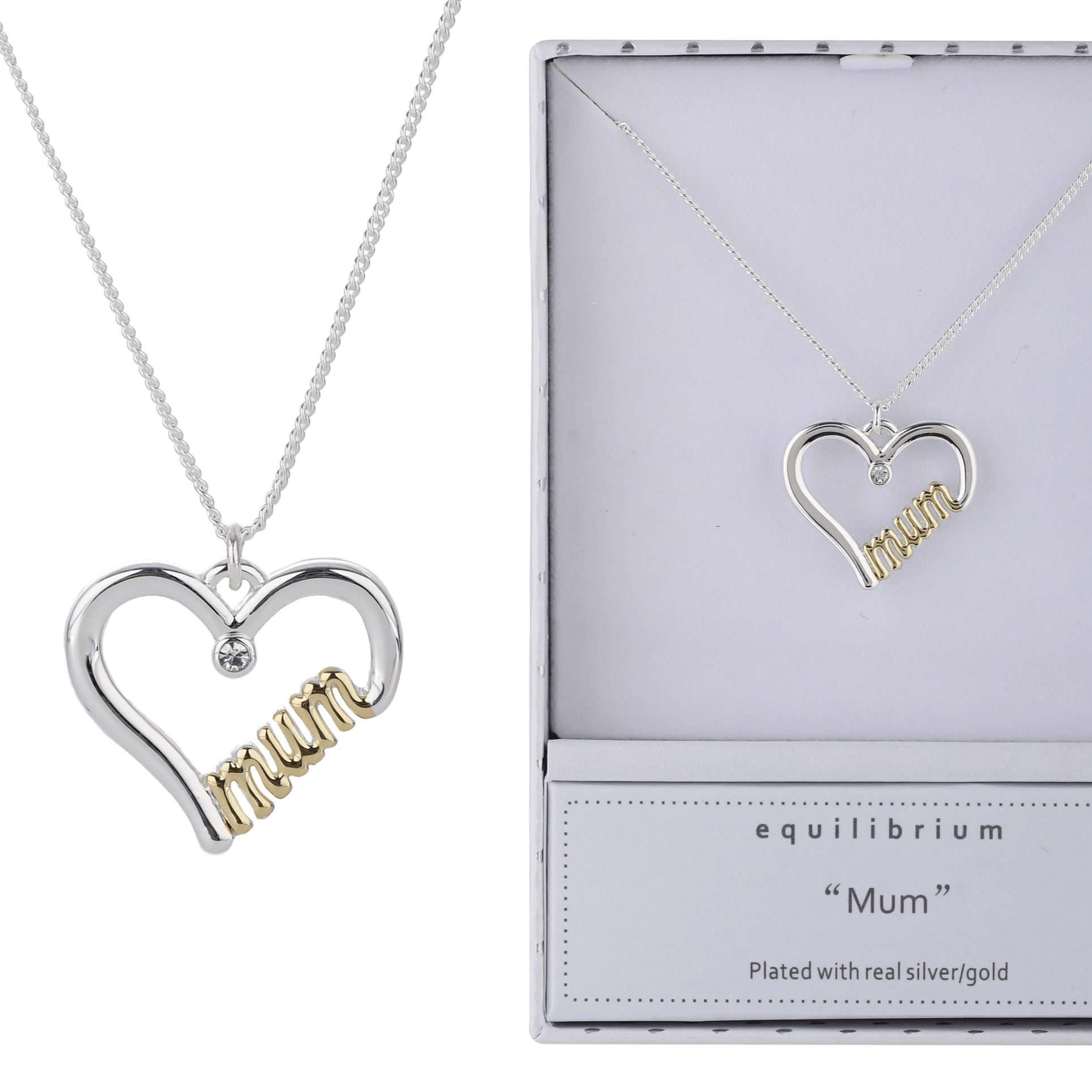 Equilibrium Mum Necklace Two Toned - MarshallsHealthShop