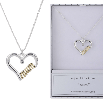Equilibrium Mum Necklace Two Toned - MarshallsHealthShop